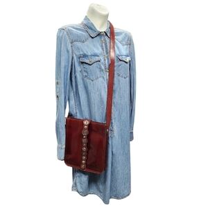 PATRICIA NASH RENAISSANCE COIN VENEZIA LEATHER CROSSBODY